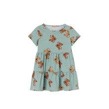 Load image into Gallery viewer, 9308DS-Summer European and American children's casual round neck bunny short-sleeved dress