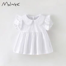 Load image into Gallery viewer, 9244SE-Summer European and American children's skirt-style round neck top