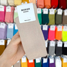 Load image into Gallery viewer, M-1605AC-Korean MARIAN Morandi color long tube socks for adults (5 pairs minimum order, can be mixed colors)