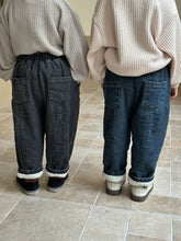 Load image into Gallery viewer, D83581PA-Autumn and winter plus velvet thickened denim slim-fit casual trousers