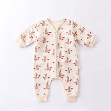 Load image into Gallery viewer, D23312LS-Air cotton baby warm zipper crawling clothes
