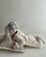 Load image into Gallery viewer, Y95129LS-春夏蕾絲長包腳連身衣&兔子耳朵帽&兩件套