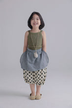 將圖片載入圖庫檢視器 BB2401PCW-夏季日系女童吊帶羅紋背心親子裝