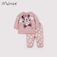 Load image into Gallery viewer, 9111TG-Autumn European and American children's casual large flower long-sleeved top + pants two-piece set