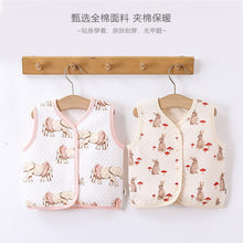 Load image into Gallery viewer, D23313SE-Padded warm baby vest for boys and girls