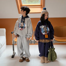 Load image into Gallery viewer, 2025D202TG-冬季復古卡通MK加絨休閒兩件套