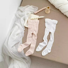 將圖片載入圖庫檢視器 W021AC-夏季薄款透氣網眼純色百搭連腳褲襪