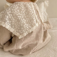Load image into Gallery viewer, Y9381LS-Lace Large Lapel Baby Cotton Jumpsuit