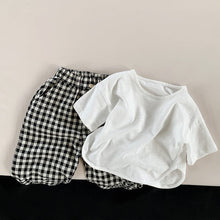 Load image into Gallery viewer, 2119PA-Spring and summer plaid casual loose wide-leg cropped trousers