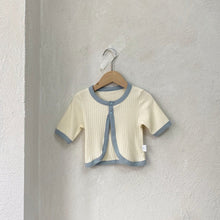 Load image into Gallery viewer, Y8413KTG- Summer Thin Large Pierced Edge Camisole Vest + High Waist Belly Protecting Large PP Pants + Long Sleeve Empty Cardigan Set