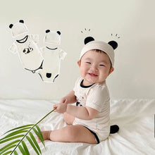 Load image into Gallery viewer, 71717LS-Summer Korean version of sleepy panda bodysuit + hat