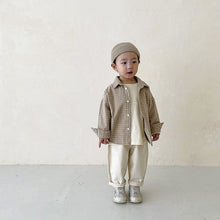 Load image into Gallery viewer, Y7303SE-Children's cotton plaid casual long-sleeved shirt