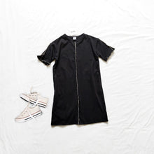 Load image into Gallery viewer, 23007PCW-Spring and summer Japanese style color matching backless open X long loose parent-child dress