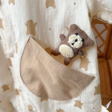 Load image into Gallery viewer, 2402660LS-Summer thin cartoon pocket bear shirt short-sleeved climbing clothes