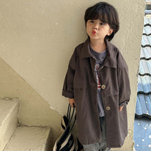 Load image into Gallery viewer, Q83051SE-Autumn Korean style large button solid color long-sleeved windbreaker jacket