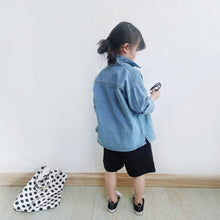 Load image into Gallery viewer, 197PCW-Spring and summer loose casual denim parent-child top jacket
