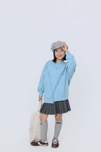 Load image into Gallery viewer, BB2616PCW-秋冬毛邊拼接中長版衛衣