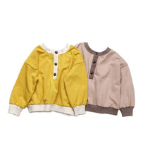 Load image into Gallery viewer, 179PCW-Autumn and winter Japanese terry casual reversible parent-child color matching tops