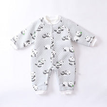 Load image into Gallery viewer, D23348LS-Baby quilted thick warm jumpsuit