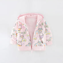 Load image into Gallery viewer, 8011SE- Spring and Autumn European and American Children's Cartoon Printed Hooded Jacket