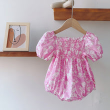 Load image into Gallery viewer, 6201LS-Korean summer baby girl puff sleeves bodysuit