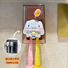 Load image into Gallery viewer, 51701AC-No-punch creative toothpaste squeezing tool cute toothbrush cup toothpaste washing set