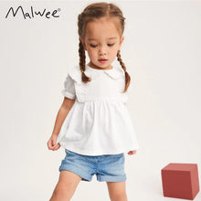 Load image into Gallery viewer, 9244SE-Summer European and American children's skirt-style round neck top