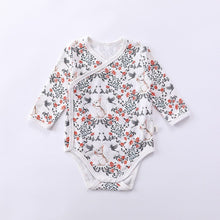 Load image into Gallery viewer, D23230LS-Autumn cotton panda flower long-sleeved bodysuit