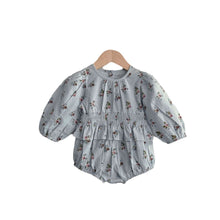 Load image into Gallery viewer, Y9319LS-Baby pastoral floral long-sleeved one-piece romper