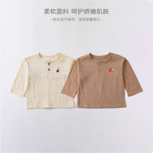 Load image into Gallery viewer, D23208SE-Autumn fruit embroidered long-sleeved bottoming top