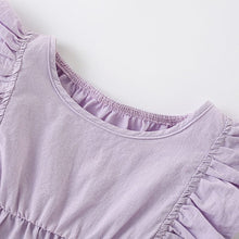 Load image into Gallery viewer, A2418DS-Summer European and American children's casual round neck flying sleeve dress