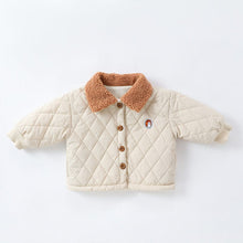 Load image into Gallery viewer, D23379TG-Winter baby boy and girl quilted jacket + pants two-piece set