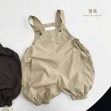 Load image into Gallery viewer, 23063LS-Korean style thin casual boys and girls pure cotton overalls