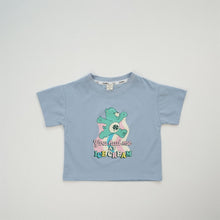 Load image into Gallery viewer, 24071PCW-Summer Korean ICE CREAM Bear Cotton Parent-child Top