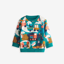 Load image into Gallery viewer, 8655SE-Autumn round neck European and American children's leisure bike long-sleeved top