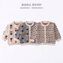 Load image into Gallery viewer, D23299SE-Thin children's knitted cardigan sweater jacket
