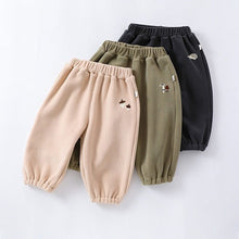 Load image into Gallery viewer, D23376PA--Children's cute pattern embroidered thick warm pants