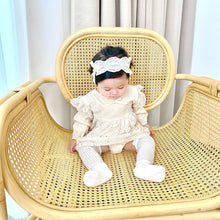 Load image into Gallery viewer, MDBRW1102LS-Spring and Autumn Korean Lace Long Sleeve Bodysuit Dress + Hairband