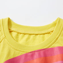 Load image into Gallery viewer, S1890DS-Summer cotton short-sleeved rainbow princess dress