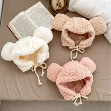 Load image into Gallery viewer, D001AC- Bear shape windproof warm headband plush hat