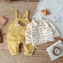 Load image into Gallery viewer, 2519013TG- 秋季韓版嬰幼兒休閒帥氣襯衫吊帶褲【兩件套】