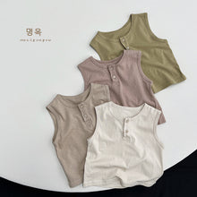 Load image into Gallery viewer, <Taiwan Pavilion> 23053SE-Forest Korean style everyday boys and girls sleeveless tops