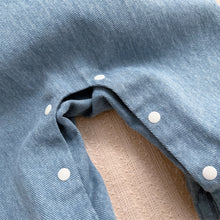 Load image into Gallery viewer, 2401327TG-秋季兒童條紋上衣&兔子造型牛仔吊帶褲