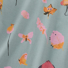 Load image into Gallery viewer, 8723TG-malwee round neck autumn print elastic waist two-piece suit