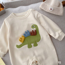 Load image into Gallery viewer, AL268LS-Autumn cute dinosaur crawling suit