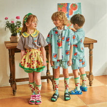 Load image into Gallery viewer, 50803TG-Summer Korean Style Tomato Can Print Shirt Suit