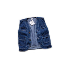 Load image into Gallery viewer, 22059SE-Japanese parent-child mid-length denim vest top