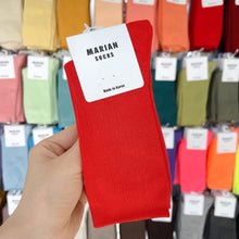 Load image into Gallery viewer, M-1605AC-Korean MARIAN Morandi color long tube socks for adults (5 pairs minimum order, can be mixed colors)