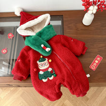 Load image into Gallery viewer, AL748LS-Autumn and winter thickened baby bear New Year's greetings climbing clothes