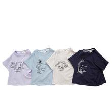 Load image into Gallery viewer, 24044SE-Summer Korean style half-sleeved dinosaur short-sleeved top